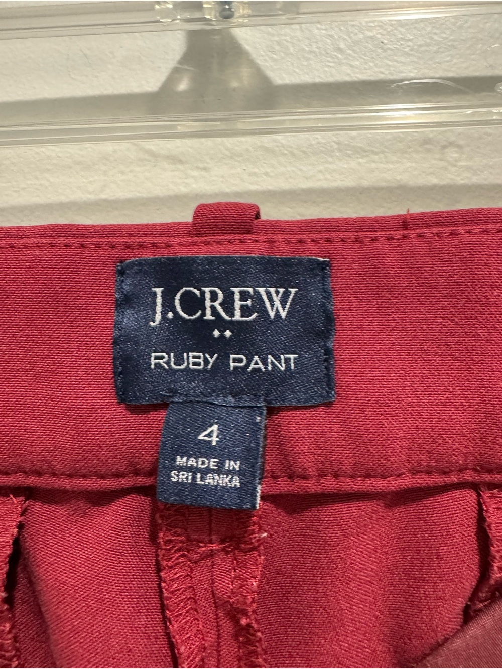 J.Crew Ruby Pant Burgundy Red Ankle Pants Size 4 - Picture 5 of 9